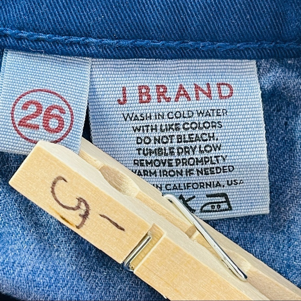 J Brand Kinsey Jeans Womens 26 Blueberry Contrast Panel Stretch Skinny - Picture 5 of 9